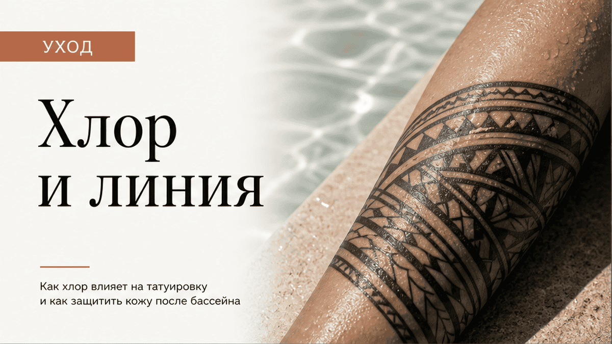 Бассейн после татуировки: когда можно и чем хлор опасен для узора