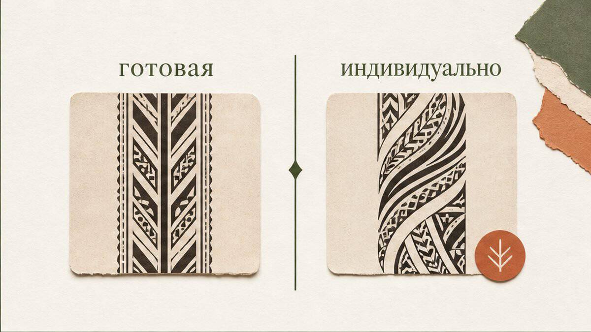 Критерии: готовая картинка vs индивидуальный эскиз под зону.