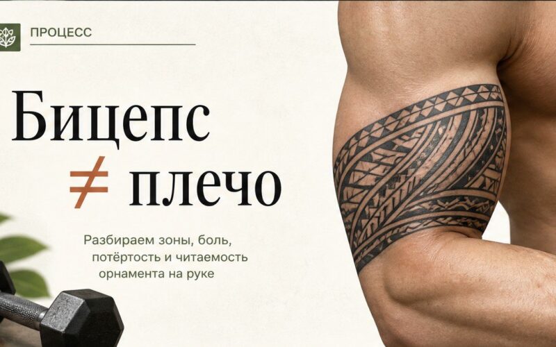 Тату на бицепс: полинезийский орнамент — обложка статьи блога Анастасии Барченко