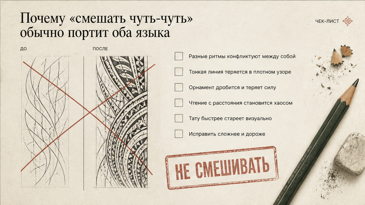 Чек-лист: Почему «смешать чуть-чуть» обычно портит оба языка