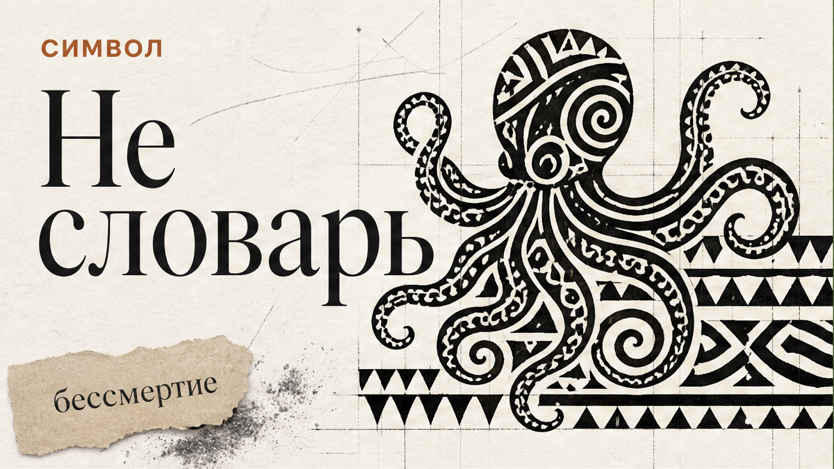 Осьминог тату значение: мотив в полинезийском узоре, не словарь