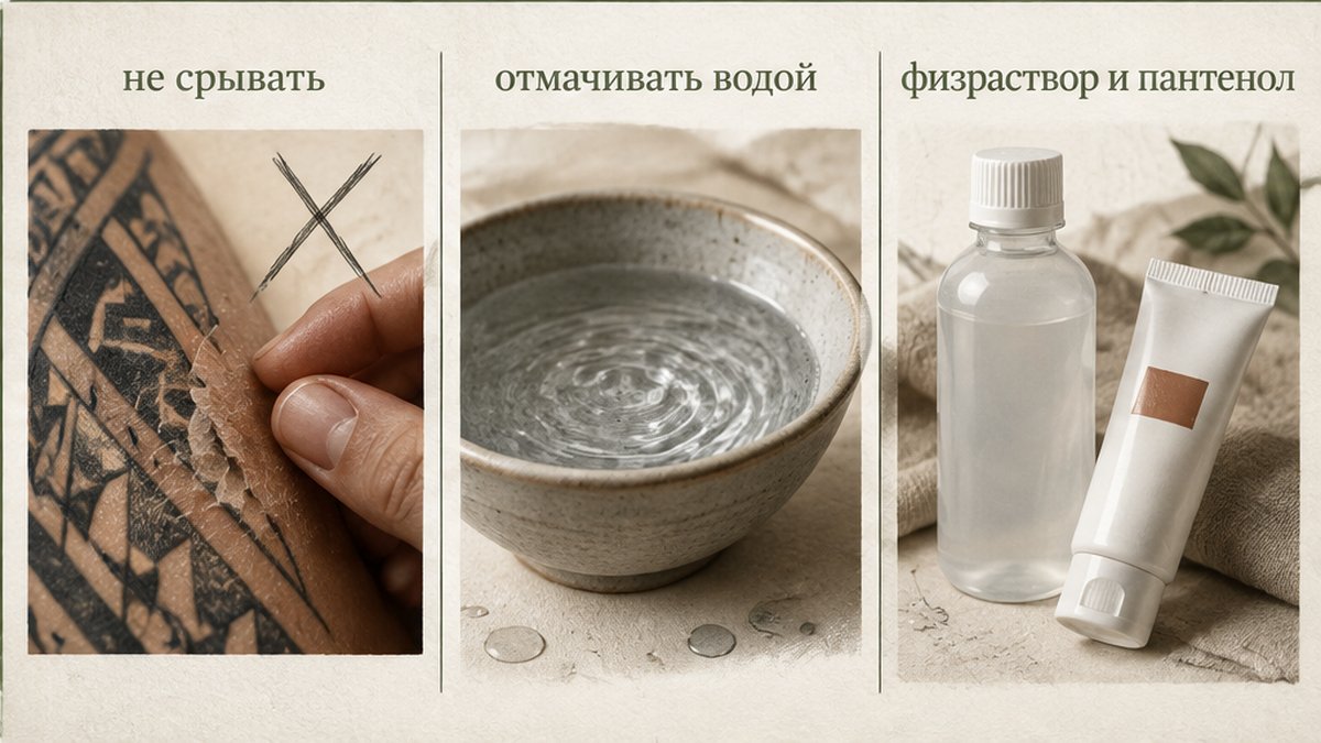 Присохшую к сукровице ткань нельзя срывать на сухую: её обильно размачивают физраствором пять минут
